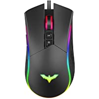Los mejores  - havit Ratón Gaming 7 Botones Mouse Gaming programables Iluminación RGB [800-1600-2400-4800] para Windows7-8-10-Xp-Vista…